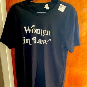Women in Law black crewneck T-Shirt